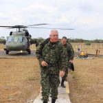 El comandante de las Fuerzas Militares, general Helder Fernán Giraldo dirige las operaciones que se adelantan por parte de la Fuerza Pública en el Bajo Cauca Antioqueño