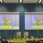 La viceministra de Asuntos Multilaterales Laura Gil, intervino en el debate general del 66º periodo de sesiones de la Comisión de Estupefacientes de las Naciones Unidas.