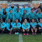 La Selección Colombia Femenina de mayores lista para enfrentar a Francia este viernes 7 de Abril. Foto FCF