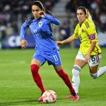 La Selección Colombia Femenina perdió 5-2 con Francia en el Stade Gabriel Montpied en Clermont-Ferrand, duelo preparativo para el Mundial de Australia - Nueva Zelanda  Foto @equipedefranceF