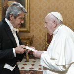 El Papa Francisco recibió a Alberto Ospina Carreño, como nuevo embajador de Colombia ante la Santa Sede.