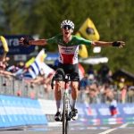 Filippo Zana conquisto hoy la etapa 18 del Giro de Italia.Foto Prensa Giro de Italia 2023