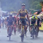 El ciclista francés del Jumbo-Visma Christophe Laporte ganó este domingo la primera etapa del Critérium Dauphiné 2023 ©A.S.O. / Billy Ceusters
