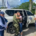Liberación de Jennifer Arboleda Millán, esposa de un teniente adscrito a la Fuerza de Tarea Quirón @COL_EJERCITO