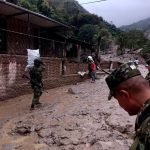 Fuerzas militares ayudan a damnificados por la Avalancha en Quetame, Cundinamarca