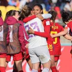Jugadoras de España Celebran llegar por primera vez a las semifinales de un Mundial FemeninoFoto FIFA