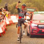 El alemán Lennard Kamna ganó hoy la nueva etapa de la Vuelta a España