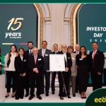 El presidente Ricardo Roa, tocó la campana de la plaza bursátil para conmemorar los 15 años de llegada de Ecopetrol