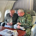 El Ministro de defensa y el Comandante de las Fuerzas Armadas analizan situación de Jamundi, Cauca