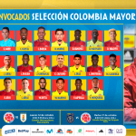 Colombia entrega la lista de convocados para enfrentar a Uruguay y a Ecuador en la Eliminatoria