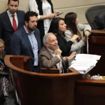 El Mministro de Hacienda, Ricardo Bonilla Anuncia aprobación del presupuesto 2024.Foto Minhacienda