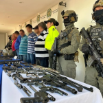 Incautación a banda delincuencial en Neiva con supuesta alianza con disidencias //Foto: Policía Nacional