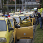 Paro de taxis en Bogotá