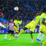 Junior vigente campeón de la Liga Colombiana inició la defensa de su título con triunfo en Barranquilla 2-0 sobre el Atlético Bucaramanga..Foto Dimayor