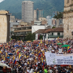 Miles de personas se concentraron en la Plaza de Bolívar. La denominada “Marcha de la mayoría” se adelantó sin mayores contratiempos.