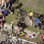Accidente en Vuelta al País Vasco deja estrellas lesionadas