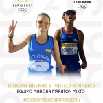 Mateo Romero y la medallista olímpica Lorena Arenas obtuvieron un cupo numérico doble a París 2024