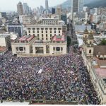 Plaza de Bolivar de Bogotá Marchas 21 Abril 2024