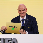 El presidente de la FIFA,Gianni Infantino ancia la Copa Mundial Femenina de la FIFA 2027.Foto FIFA