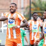 Carlos Ramírez jugador del Envigado F.C. celebra después de anotar el  gol de panalty  de su equipo durante partido entre Envigado F.C. y  La Equidad  por la fecha 1 como parte de la Liga BetPlay DIMAYOR II 2024 jugado en el estadio Polideportivo Sur de Envigado. Foto: VizzorImage / Paulina Betancur / Contribuidora