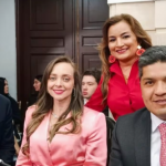 Senador Manuel Virgúez Piraquive, Presidente del Partido MIRA; Senadora Ana Paola Agudelo, Vicepresidenta del Partido MIRA; Representante a la Cámara Irma Luz Herrera; y Senador Carlos Eduardo Guevara