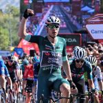 El ciclista belga Wout van Aert ganó hoy la séptima etapa de la Vuelta a España, su segunda victoria en la actual carrera.