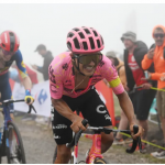 El ciclista ecuatoriano Richard Carapaz mantuvo hoy su cuarto puesto en la clasificación general de la Vuelta a España, tras entrar séptimo en la etapa 15.