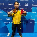 Este domingo, Nelson Crispín se quedó con la medalla de plata en la prueba de los 100 metros pecho SB6