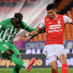 Atlético Nacional e Independiente Santa Fe igualaron 1-1 en el Atanasio Girardot y compraron tiquete a la próxima fase del campeonato..Foto Dimayor