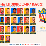 Convocatoria de la Selección Colombia de Mayores para las fechas 11 y 12.