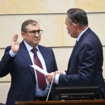 La plenaria de Senado eligió este martes a Miguel Efraín Polo Rosero como nuevo magistrado de la Corte Constitucional, en reemplazo de Antonio José Lizarazo, a quien en febrero se le vence su periodo constitucional.Foto Prensa Senado