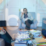 El presidente Gustavo Petro estuvo en la mitad entre Laura Sarabia y Armando Benedetti la reunión. Foto Blu Radio