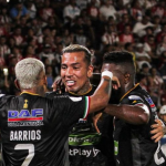 Dayro no perdonó al minuto 73’ cuando entró al área y tras un pase de Michael Barrios definió para lo que era el empate parcial. Foto @oncecaldas