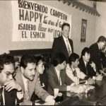 Edgar, el primero a la izquierda en reunión con periodistas de El Espacio. Foto Abel Cárdenas