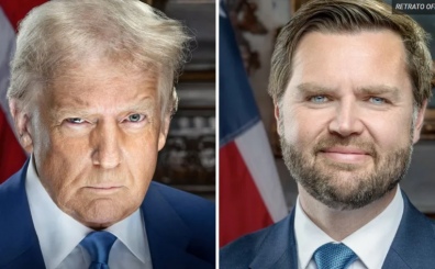 Retrato oficial de Donald Trump y JD Vance.Fotos Daniel Torok-Fotógrafo jefe del presidente electo Donald J. Trump