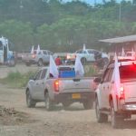 Una caravana humanitaria integrada por asociaciones defensoras de derechos humanos y grupos sociales llegó hoy a la región del Catatumbo, para clamar por el fin de la violencia que sacude a esa zona del noreste de Colombia.