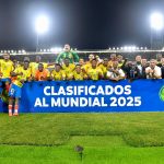 La Selección Colombia Sub-20, dirigida por César Torres, aseguró su clasificación a la Copa del Mundo de Chile 2025 .Foto FCF