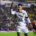 James Rodriguez celebra goll en el empate 1-1 entre León y América