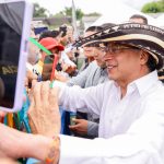 El presidente de Colombia, Gustavo Petro, pidió hoy al movimiento campesino movilizarse en defensa de la paz y la Reforma Agraria.Foto Presidencia