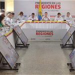 El presidente Santos durante el Consejo Regional de Ministros en Valledupar.