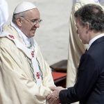El Papa y el Presidente Santos