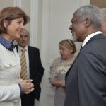 Canciller y  Kofi Annan.
