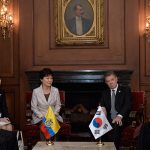 Reunión de Presidentes y Delegaciones de Corea y Colombia