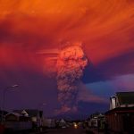 volcán Calbuco en Chile