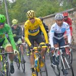 Tour de France 2015 - 26/07/2015 - 21ème Etape - Sevres / Paris - Champs Elysées - 109,5km - Les trois porteurs de maillot, Peter SAGAN (TCS) - Christopher FROOME (SKY) - Nairo QUINTANA (MOV)