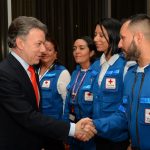 Presidente Juan Manuel Santos  expresó este jueves su gratitud a la Cruz Roja Colombiana