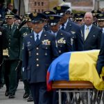 Honras fúnebres de 7 de los 11 miembros de la Fuerza Aérea colombiana6