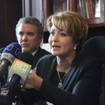 La representante Tatiana Cabello y el senador Iván Duque