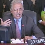 embajador colombiano en la OEA  Andrés González