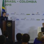 Los presidentes Juan Manuel Santos y Dilma Rousseff hablaron este viernes en la clausura del Encuentro Empresarial Colombia-Brasil